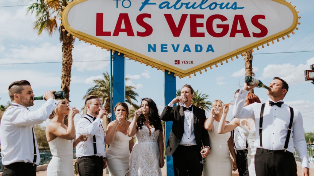 slub w las vegas pod znakiem